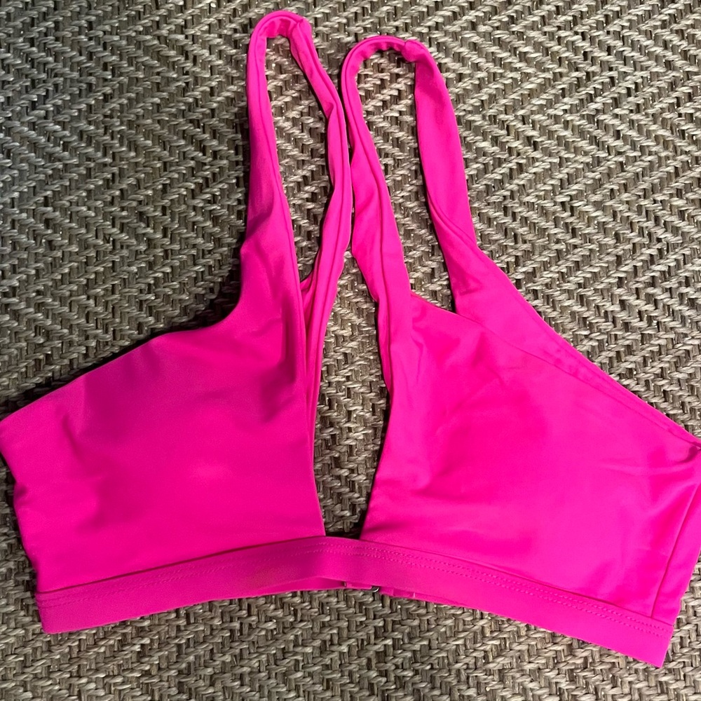 PRE-OWNED WOMEN'S BIKINI TOP- HOT PINK- SMALL